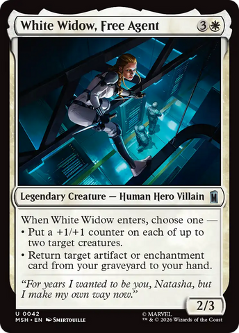 White Widow, Free Agent [Marvel Super Heroes]