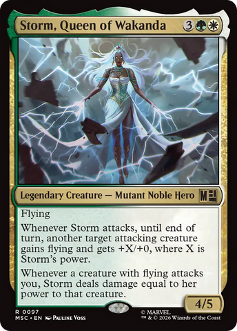 Storm, Queen of Wakanda (Surge Foil) [Marvel Super Heroes Commander]