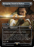 Herugrim, Sword of Rohan - Sword of Hearth and Home (Borderless) (Serialized) [The Lord of the Rings: Tales of Middle-Earth Commander]