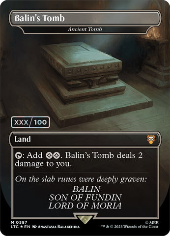 Balin's Tomb - Ancient Tomb (Borderless) (Serialized) [The Lord of the Rings: Tales of Middle-Earth Commander]