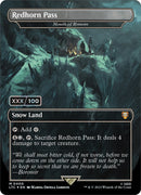 Redhorn Pass - Mouth of Ronom (Borderless) (Serialized) [The Lord of the Rings: Tales of Middle-Earth Commander]
