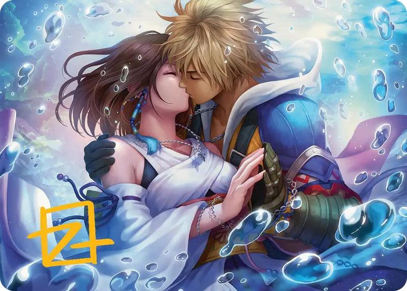 final fantasy artist mtg Together Forever Art Card (Gold-Stamped Signature) [FINAL FANTASY Art