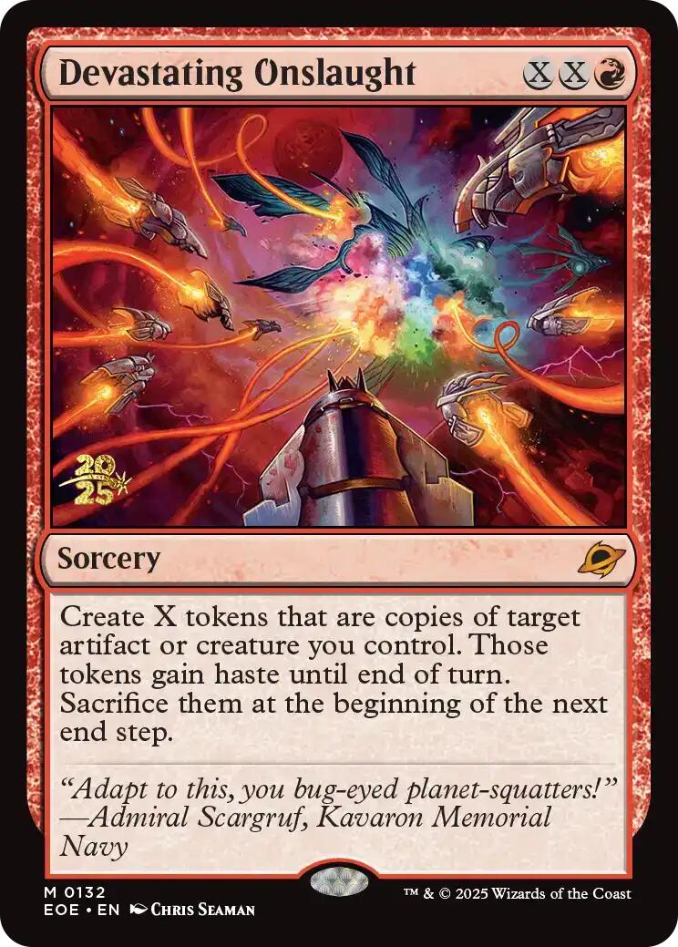 Devastating Onslaught [Edge of Eternities Prerelease Promos]