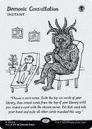 Demonic Consultation (Halo Foil) [Secret Lair Countdown Kit]