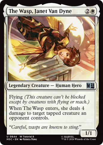 The Wasp, Janet Van Dyne (0844) [Marvel Super Heroes Commander]
