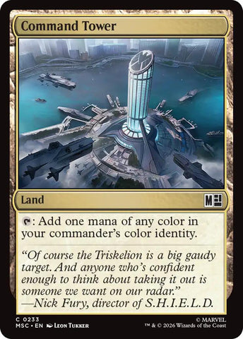 Command Tower (0233) (Surge Foil) [Marvel Super Heroes Commander]