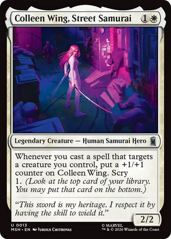 Colleen Wing, Street Samurai [Marvel Super Heroes]