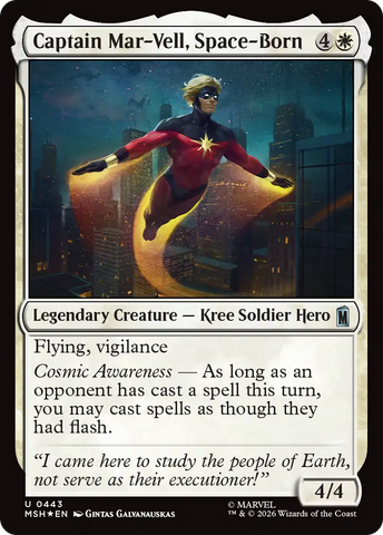 Captain Mar-Vell, Space-Born (Surge Foil) [Marvel Super Heroes]