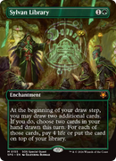 Sylvan Library (Borderless) [Secrets of Strixhaven Special Guests]