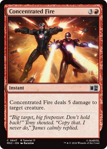 Concentrated Fire (0847) [Marvel Super Heroes Commander]