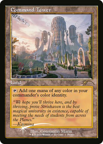 Command Tower (Strixhaven: Omens of Chaos) [Media Promos]