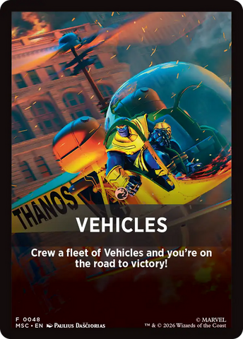 Vehicles Theme Card [Marvel Super Heroes Commander]