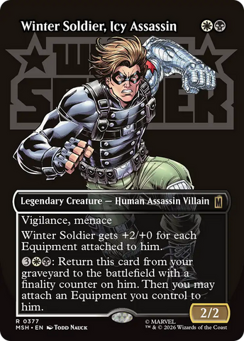 Winter Soldier, Icy Assassin (Borderless) [Marvel Super Heroes]