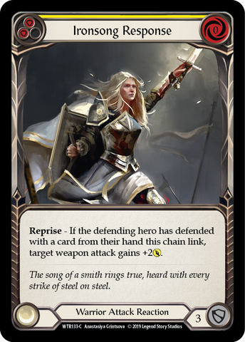 Ironsong Response (Yellow) [WTR133-C] Alpha Print Rainbow Foil