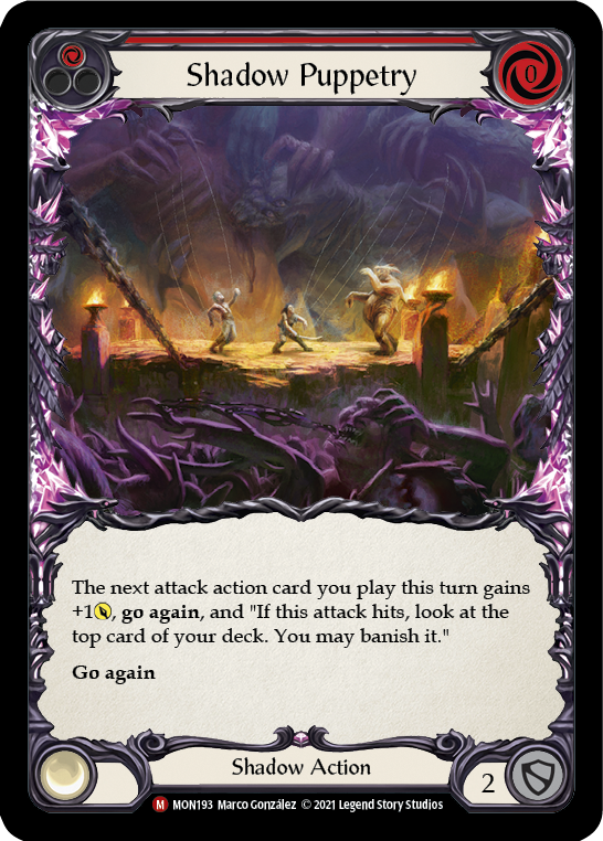 Shadow Puppetry (Rainbow Foil) [MON193-RF] 1st Edition Rainbow Foil