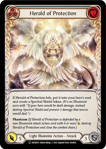 Herald of Protection (Blue) [U-MON016] Unlimited Edition Normal