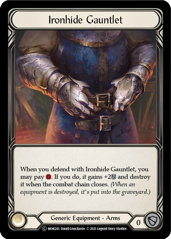 Ironhide Gauntlet (Rainbow Foil) [U-MON243-RF] Unlimited Edition Rainbow Foil