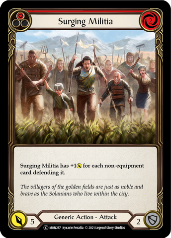 Surging Militia (Red) [U-MON287] Unlimited Edition Normal