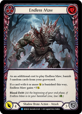 Endless Maw (Blue) [MON128] 1st Edition Normal