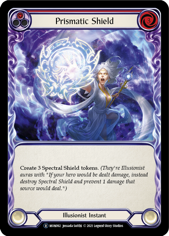 Prismatic Shield (Red) [U-MON092] Unlimited Edition Normal