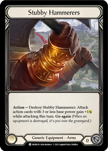 Stubby Hammerers (Cold Foil) [MON239-CF] 1st Edition Cold Foil