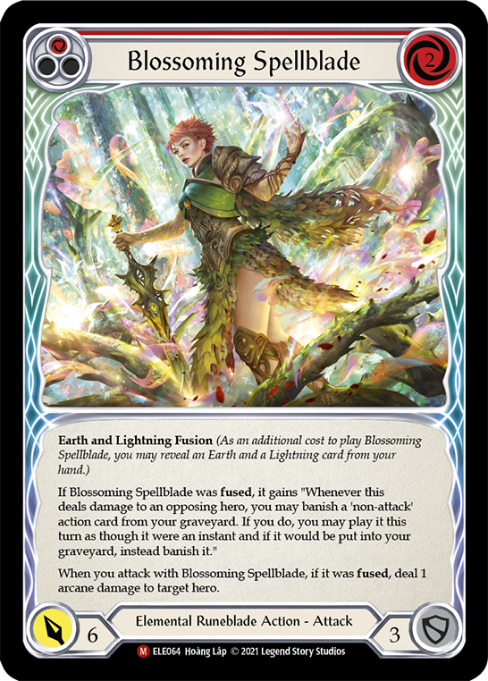 Blossoming Spellblade [ELE064] (Tales of Aria)  1st Edition Normal