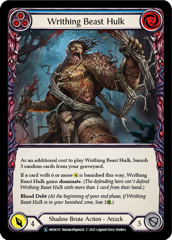Writhing Beast Hulk (Blue) [U-MON131] Unlimited Edition Normal