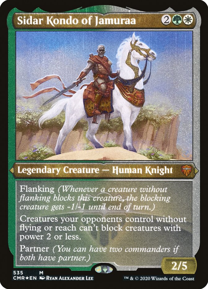 Sidar Kondo of Jamuraa (Foil Etched) [Commander Legends]