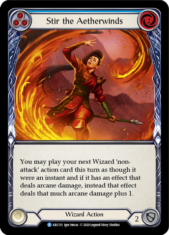 Stir the Aetherwinds (Blue) [ARC131] Unlimited Edition Rainbow Foil