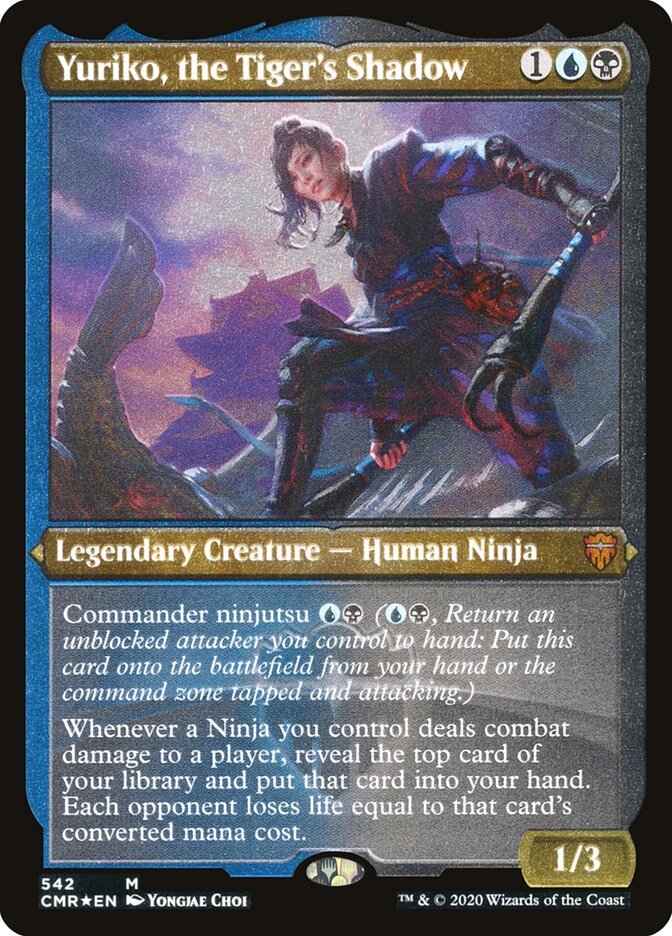 Yuriko, the Tiger's Shadow (Foil Etched) [Commander Legends]