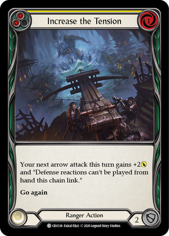 Increase the Tension (Yellow) [CRU136] 1st Edition Rainbow Foil