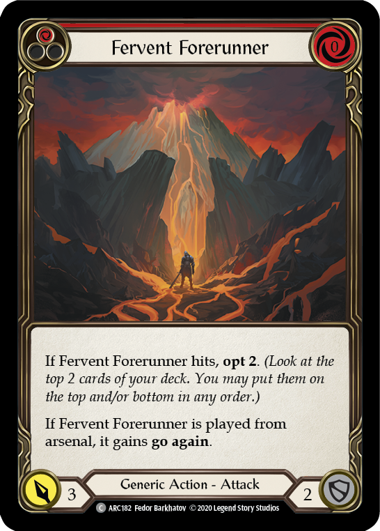 Fervent Forerunner (Red) [ARC182] Unlimited Edition Normal