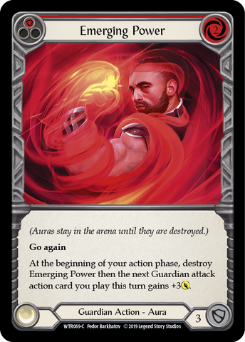 Emerging Power (Red) [WTR069-C] Alpha Print Rainbow Foil