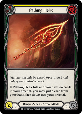 Pathing Helix (Yellow) [CRU130] 1st Edition Rainbow Foil