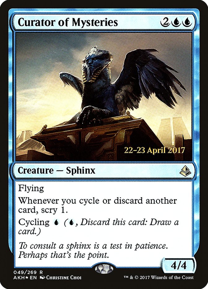 Curator of Mysteries (Prerelease Promo) [Amonkhet Prerelease Promos]