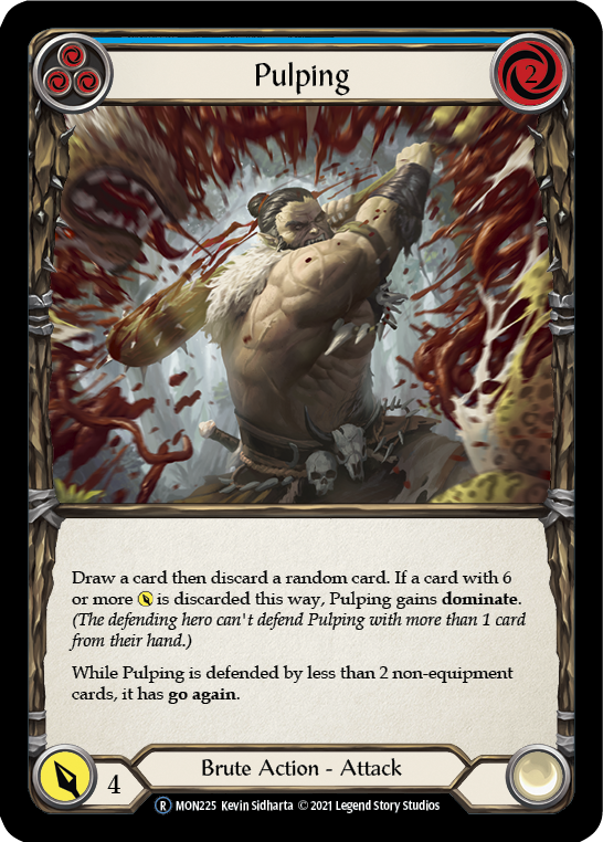 Pulping (Blue) (Rainbow Foil) [U-MON225-RF] Unlimited Edition Rainbow Foil