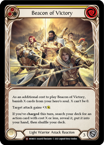 Beacon of Victory (Rainbow Foil) [U-MON033-RF] Unlimited Edition Rainbow Foil