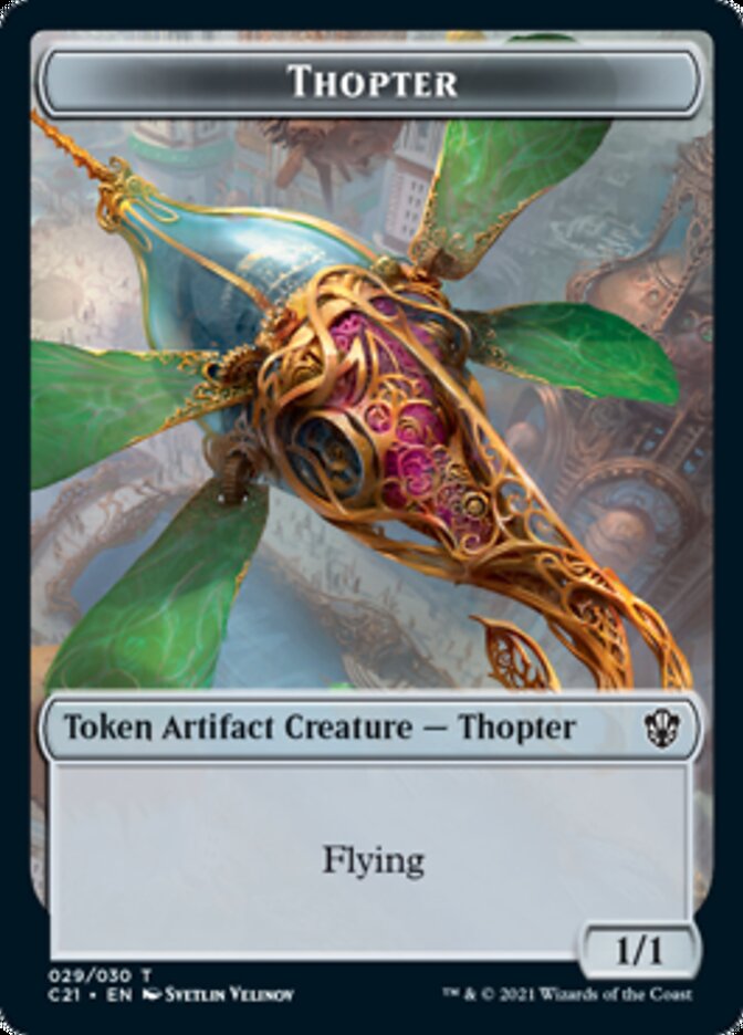 Golem (026) // Thopter Token [Commander 2021 Tokens]