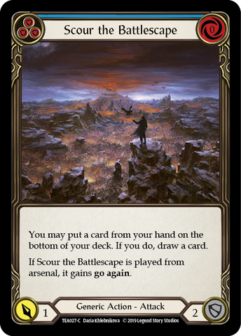 Scour the Battlescape (Blue) [TEA027-C] 1st Edition Normal