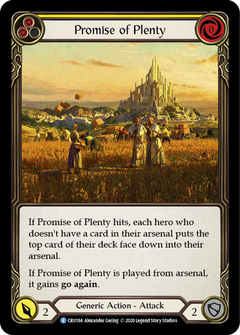 Promise of Plenty (Yellow) [CRU184] 1st Edition Normal