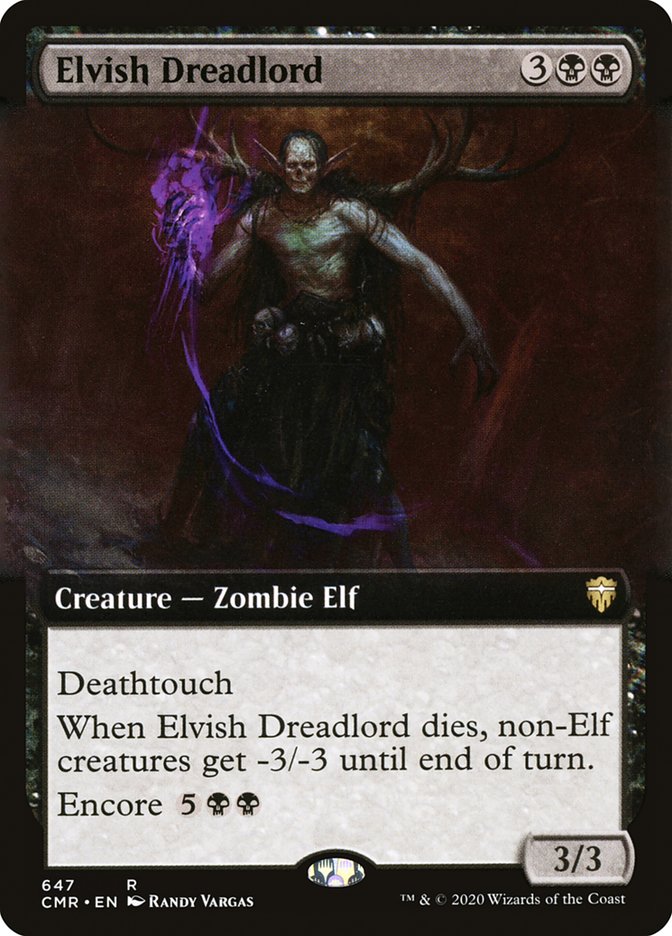 Elvish Dreadlord (Extended Art) [Commander Legends]