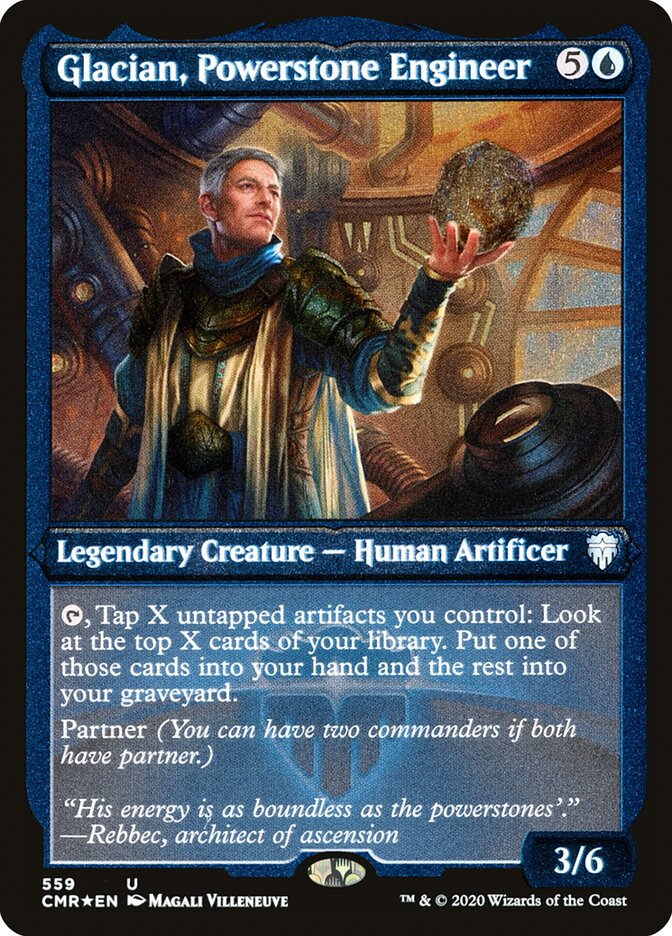 Glacian, Powerstone Engineer (Foil Etched) [Commander Legends]