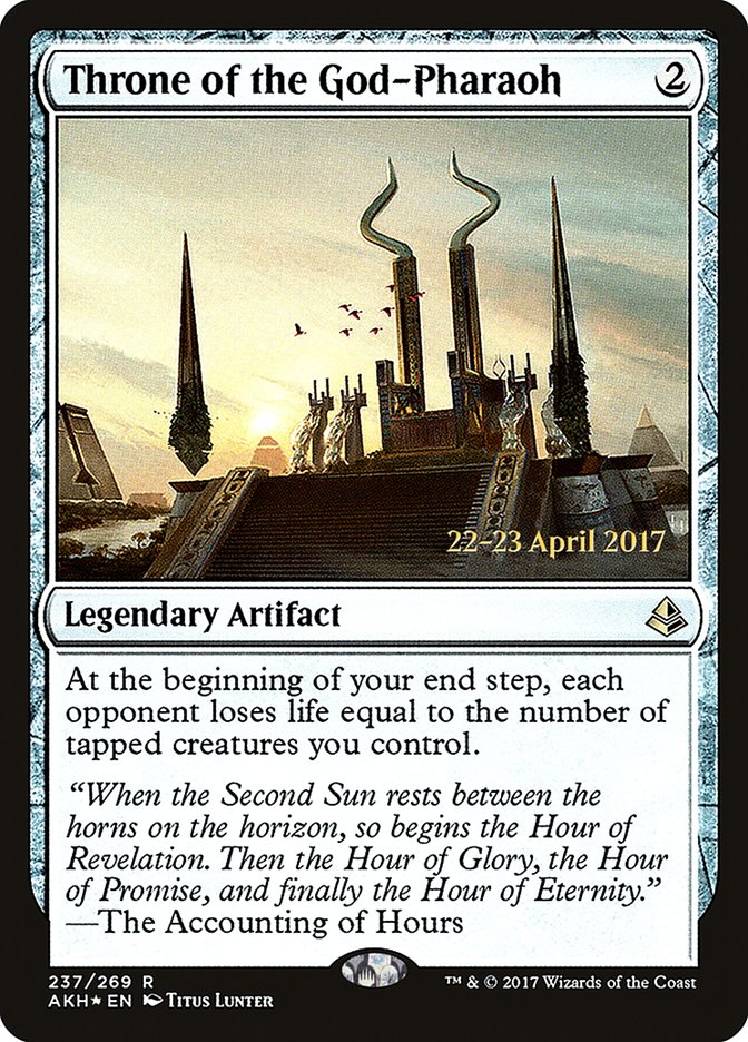 Throne of the God-Pharaoh (Prerelease Promo) [Amonkhet Prerelease Promos]
