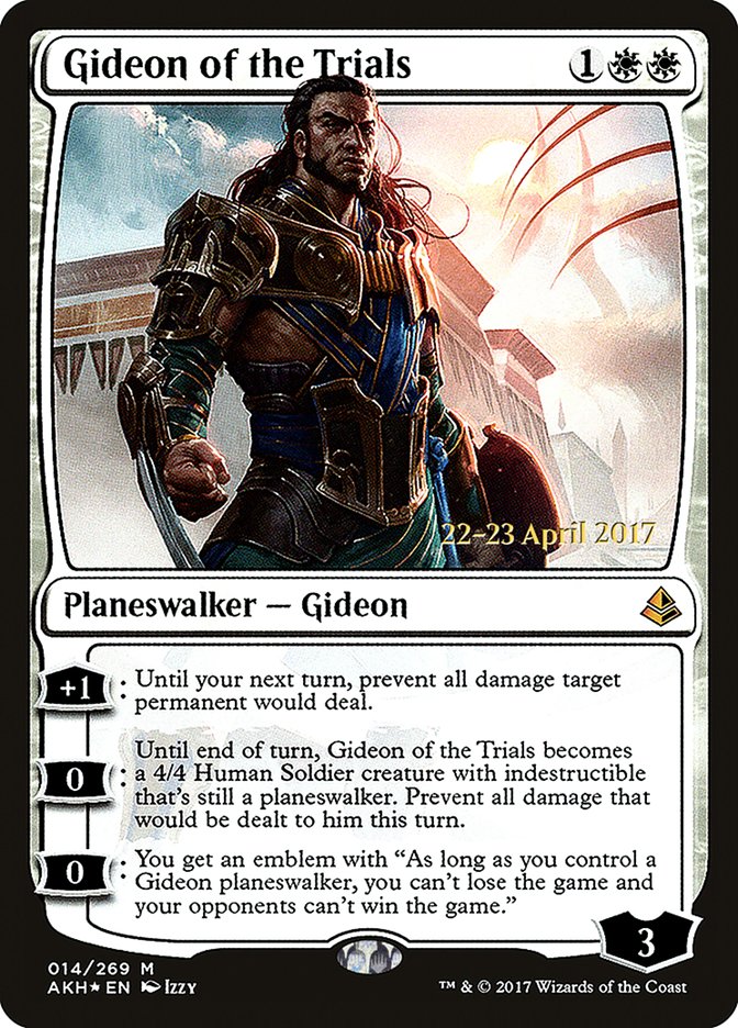 Gideon of the Trials (Prerelease Promo) [Amonkhet Prerelease Promos]