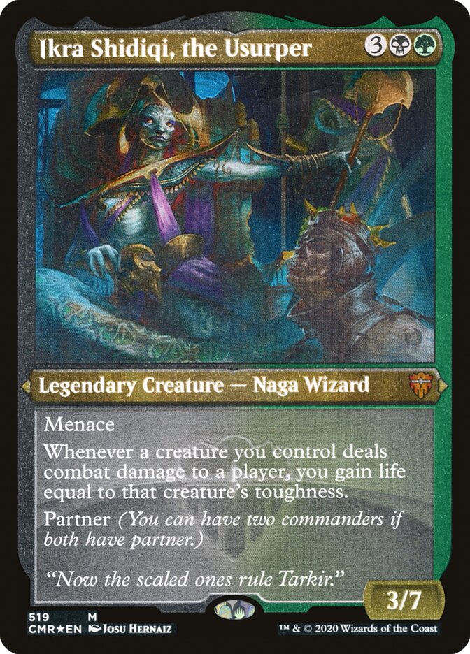 Ikra Shidiqi, the Usurper (Foil Etched) [Commander Legends]