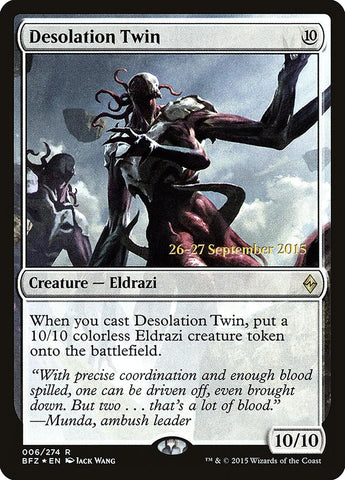 Desolation Twin (Prerelease Promo) [Battle for Zendikar Prerelease Promos]