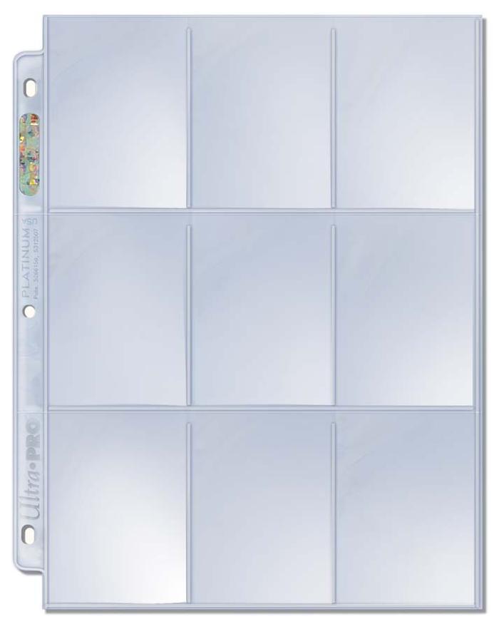 Ultra Pro - Binder Platinum Series 9-Pocket Pages (100pcs)