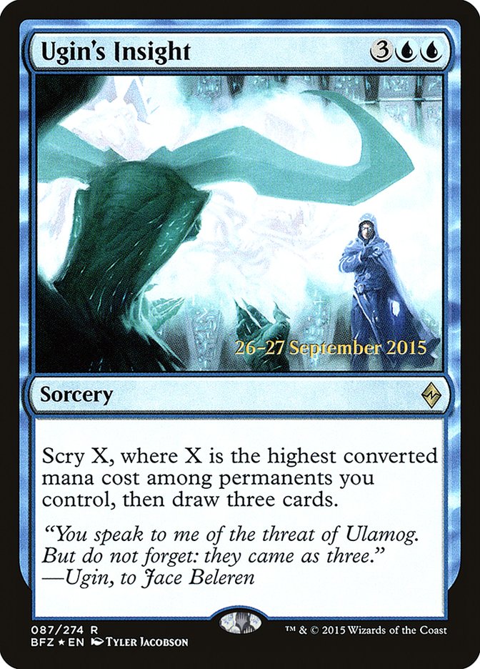 Ugin's Insight (Prerelease Promo) [Battle for Zendikar Prerelease Promos]