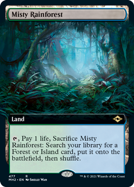 Misty Rainforest (Extended Art) [Modern Horizons 2]