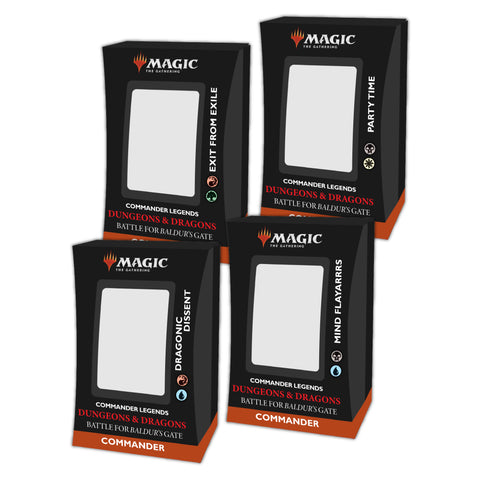 MTG - Commander Legends: Battle for Baldur's Gate Commander Deck Set of 4